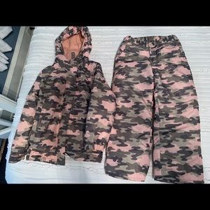 Girls Snow Suit Set Jacket and Pants